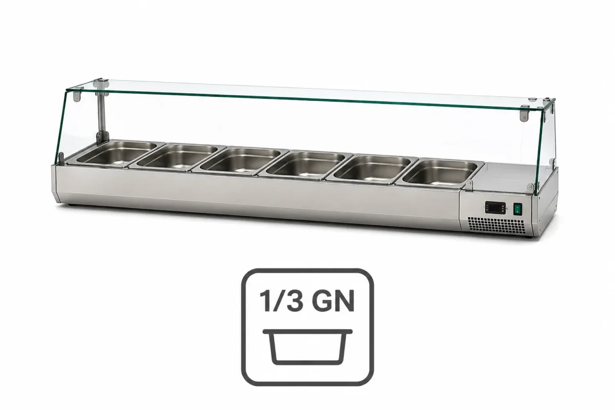 Aufsatzvitrinen für 1/3 GN Behälter