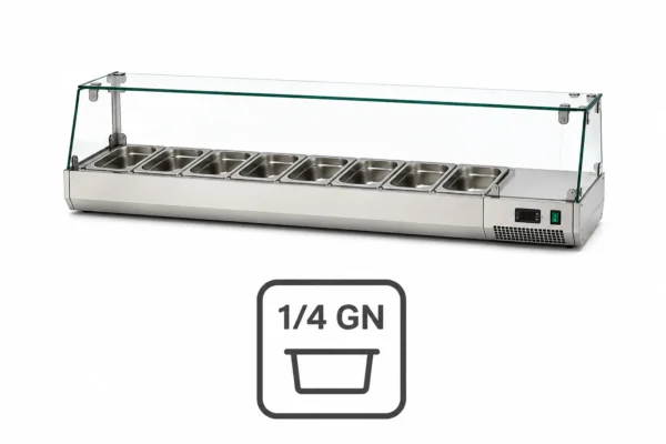 Aufsatzvitrinen für 1_4 GN Behälter