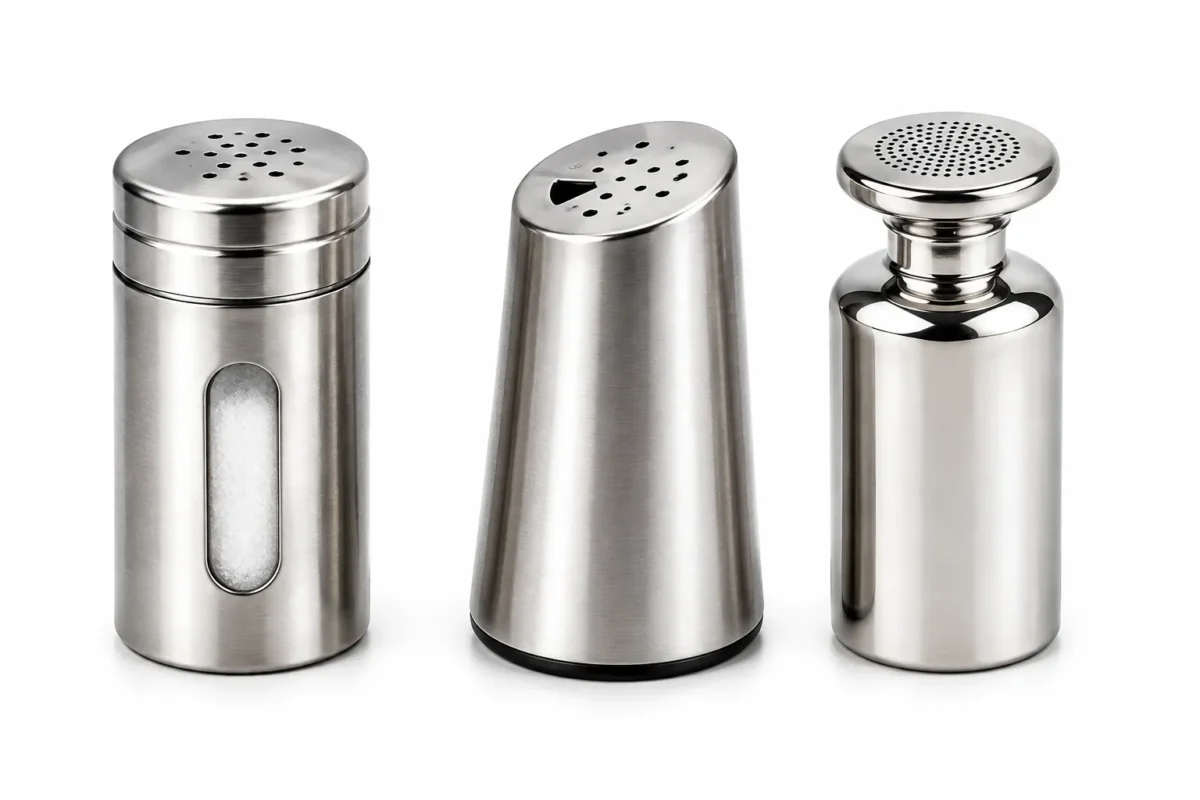 Gewürzstreuer Aluminium & Edelstahl