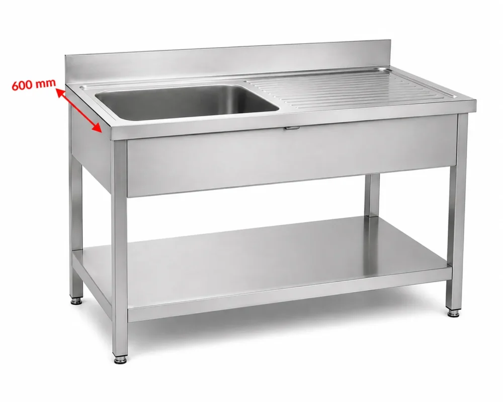 Spültische Tiefe 600 mm