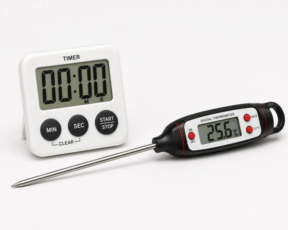 Thermometer und Timer