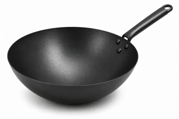 Wok-Pfannan rund Boden