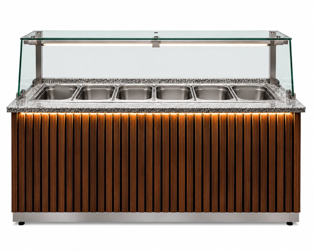 Saladetten mit Holz Front